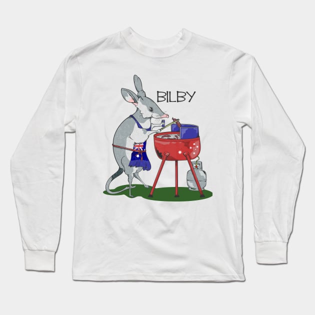 Bilby BBQ Season Long Sleeve T-Shirt by mailboxdisco